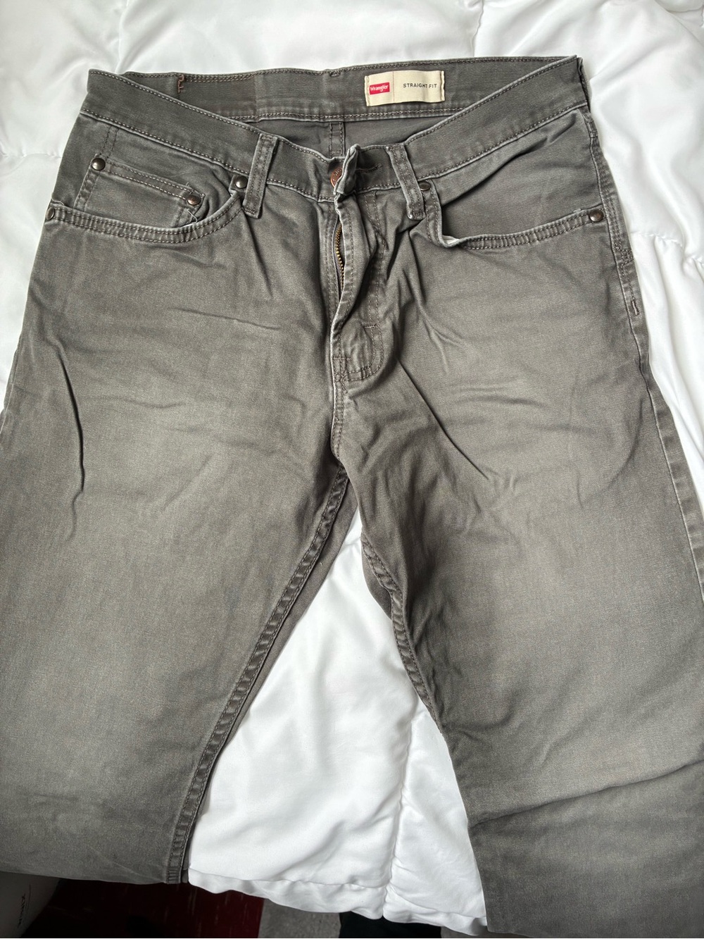 Wrangler Straight Fit Men's Jeans - Gray